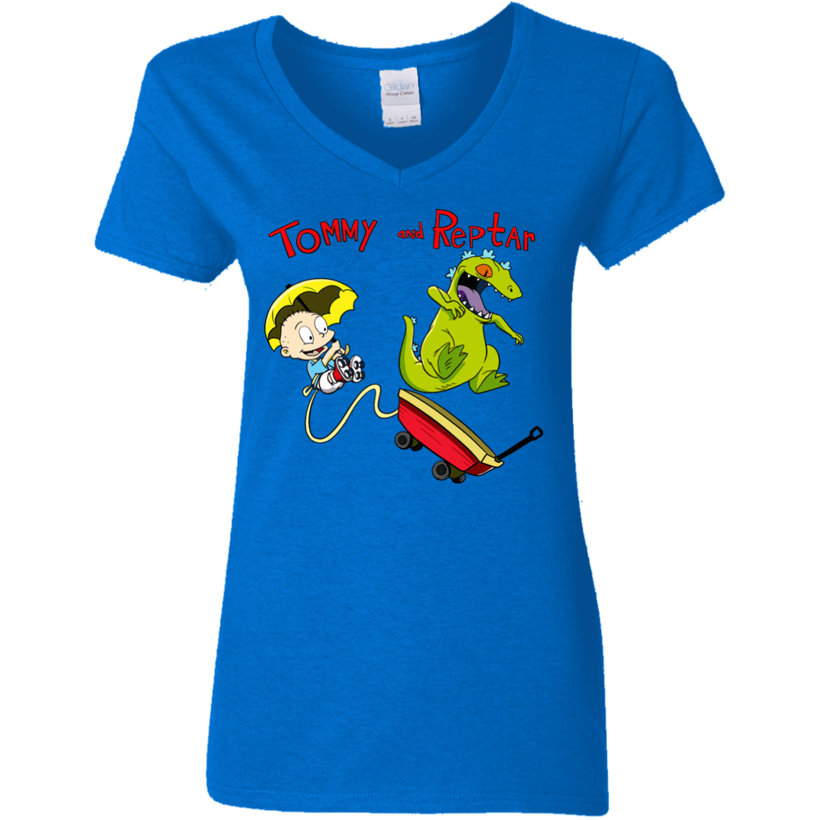 T-Shirts Royal / S Tommy and Reptar Women's V-Neck T-Shirt