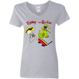 T-Shirts Sport Grey / S Tommy and Reptar Women's V-Neck T-Shirt