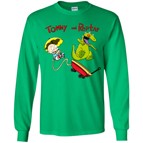 T-Shirts Irish Green / YS Tommy and Reptar Youth Long Sleeve T-Shirt