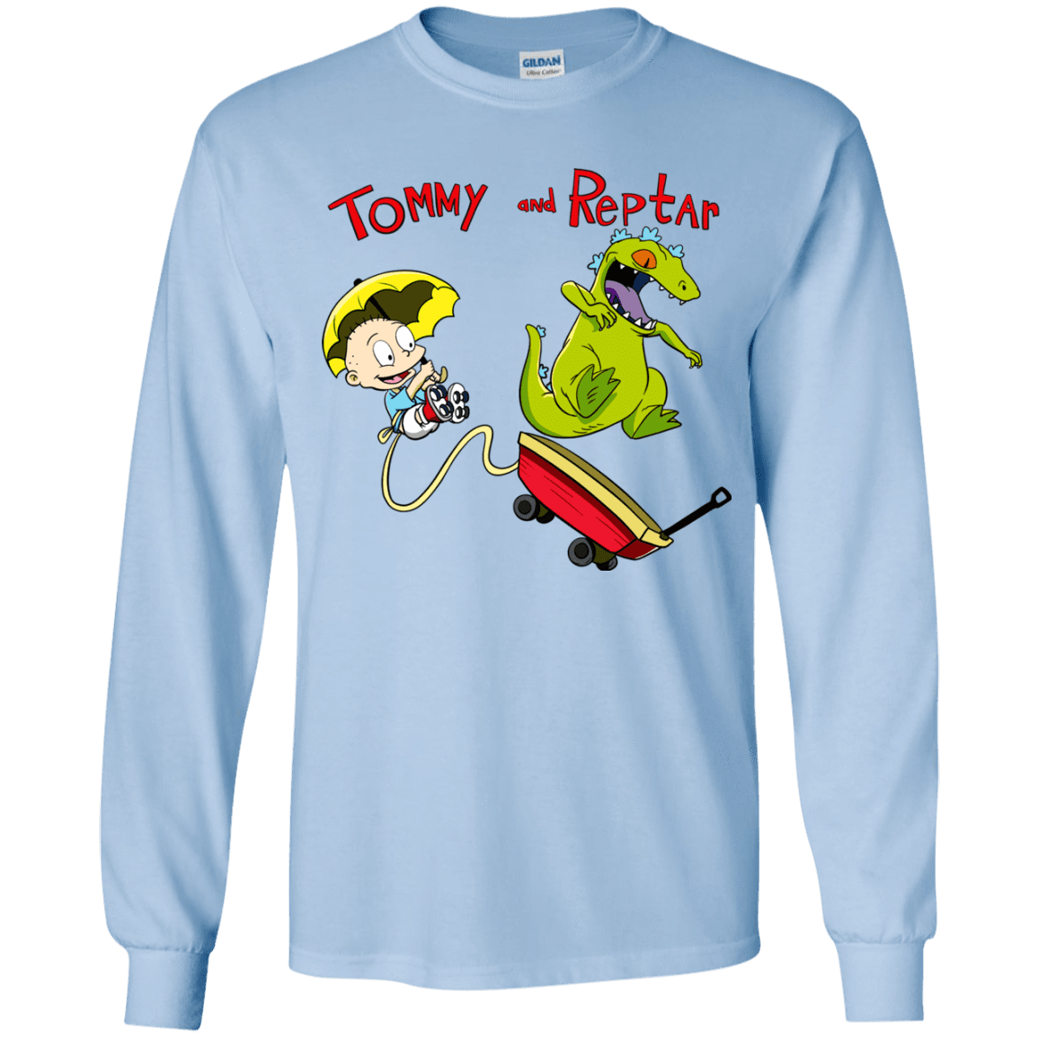 T-Shirts Light Blue / YS Tommy and Reptar Youth Long Sleeve T-Shirt
