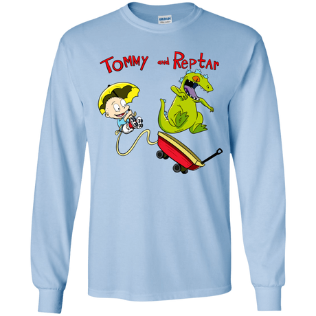 T-Shirts Light Blue / YS Tommy and Reptar Youth Long Sleeve T-Shirt