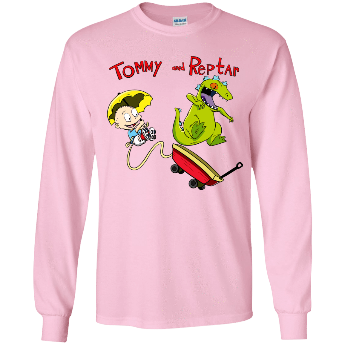 T-Shirts Light Pink / YS Tommy and Reptar Youth Long Sleeve T-Shirt