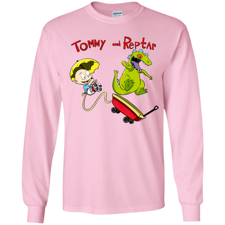T-Shirts Light Pink / YS Tommy and Reptar Youth Long Sleeve T-Shirt