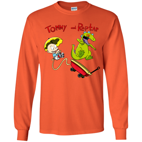 T-Shirts Orange / YS Tommy and Reptar Youth Long Sleeve T-Shirt