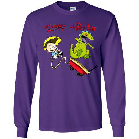 T-Shirts Purple / YS Tommy and Reptar Youth Long Sleeve T-Shirt