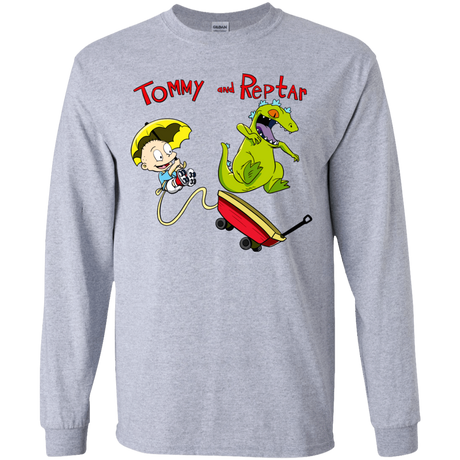 T-Shirts Sport Grey / YS Tommy and Reptar Youth Long Sleeve T-Shirt