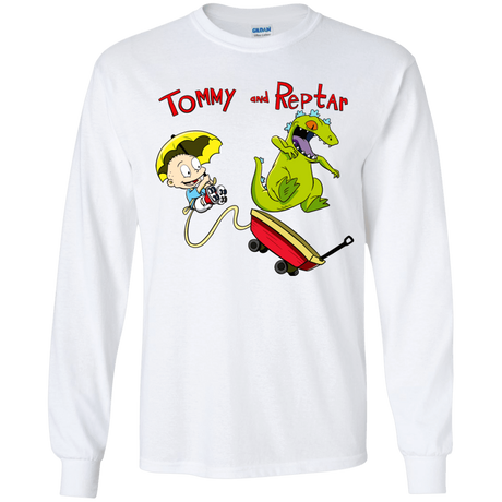 T-Shirts White / YS Tommy and Reptar Youth Long Sleeve T-Shirt