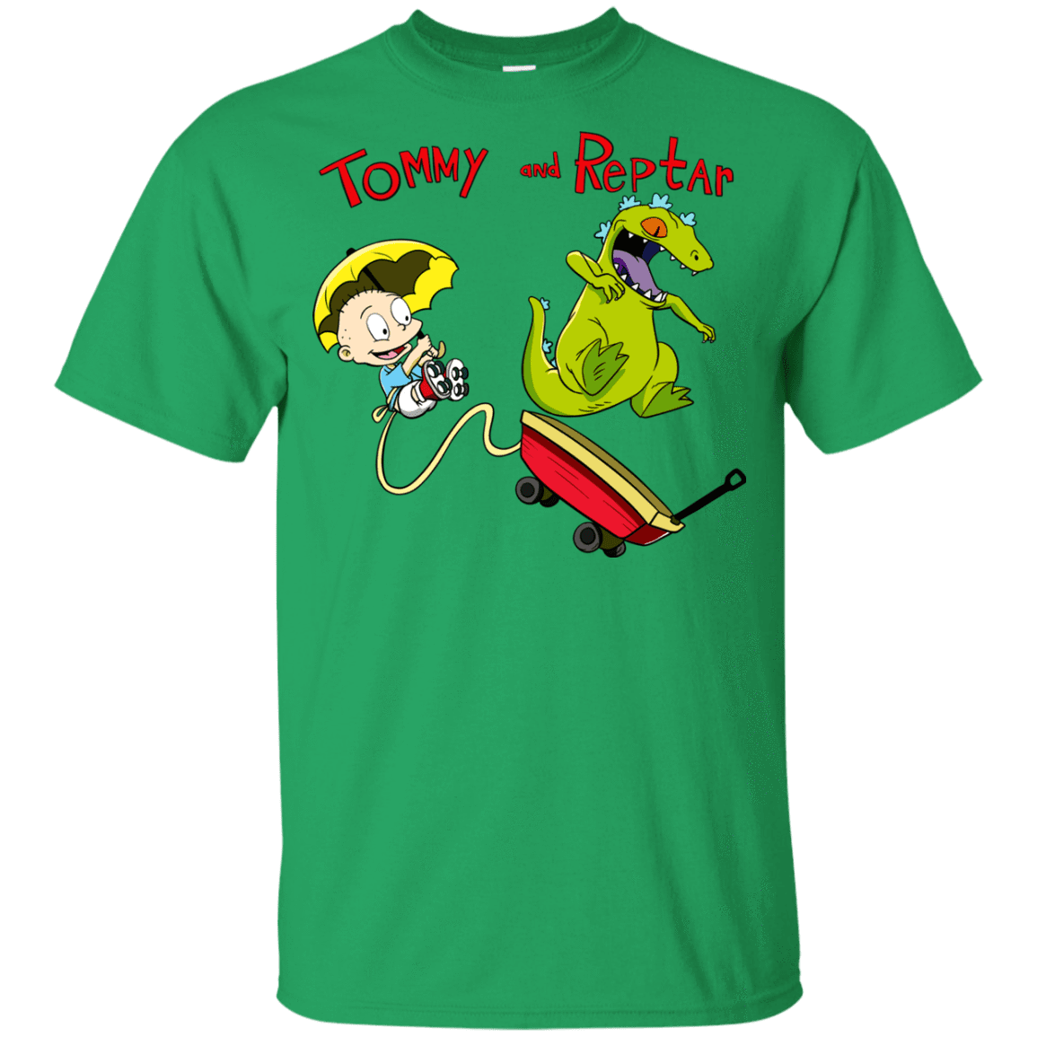 T-Shirts Irish Green / YXS Tommy and Reptar Youth T-Shirt