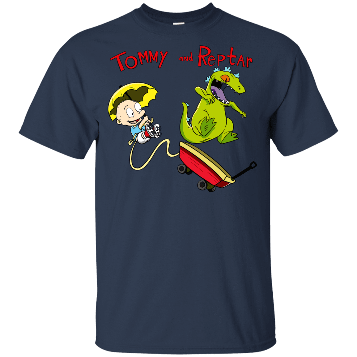 T-Shirts Navy / YXS Tommy and Reptar Youth T-Shirt