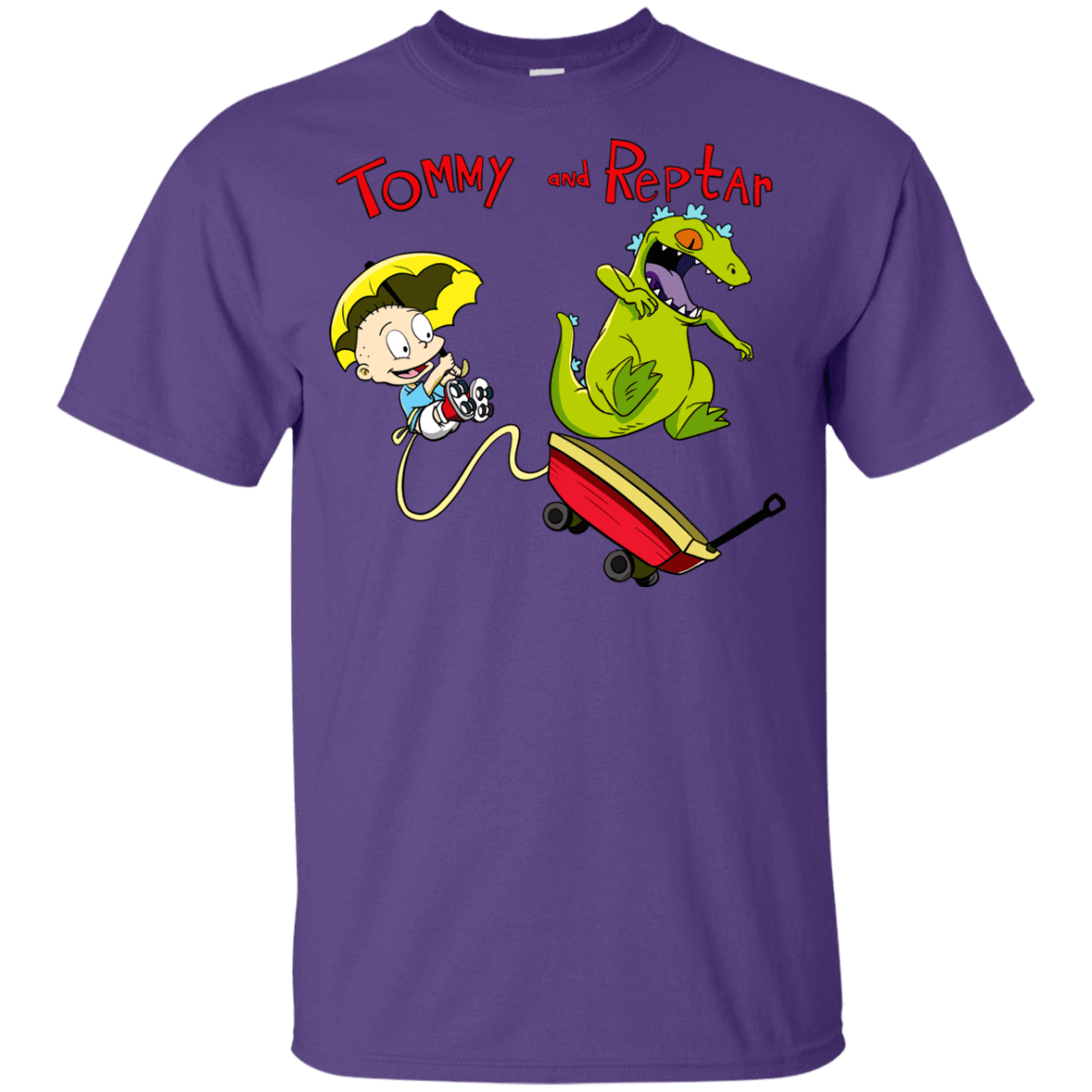 T-Shirts Purple / YXS Tommy and Reptar Youth T-Shirt