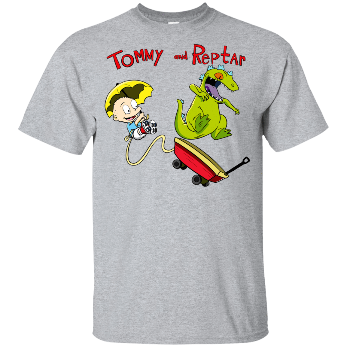 T-Shirts Sport Grey / YXS Tommy and Reptar Youth T-Shirt