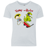 T-Shirts Heather White / YXS Tommy and Reptar Youth Triblend T-Shirt