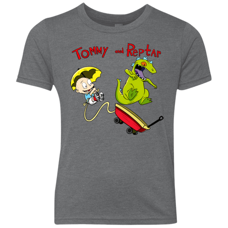 T-Shirts Premium Heather / YXS Tommy and Reptar Youth Triblend T-Shirt