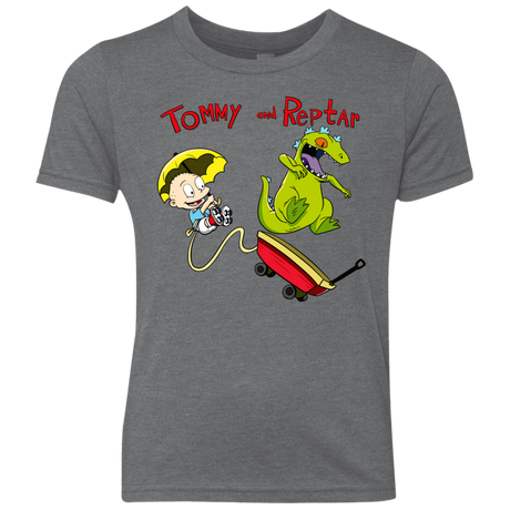 T-Shirts Premium Heather / YXS Tommy and Reptar Youth Triblend T-Shirt