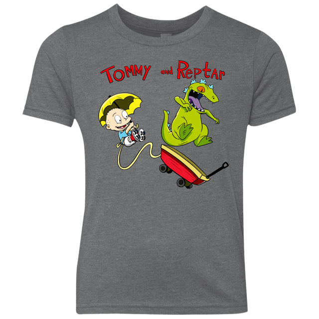 T-Shirts Premium Heather / YXS Tommy and Reptar Youth Triblend T-Shirt