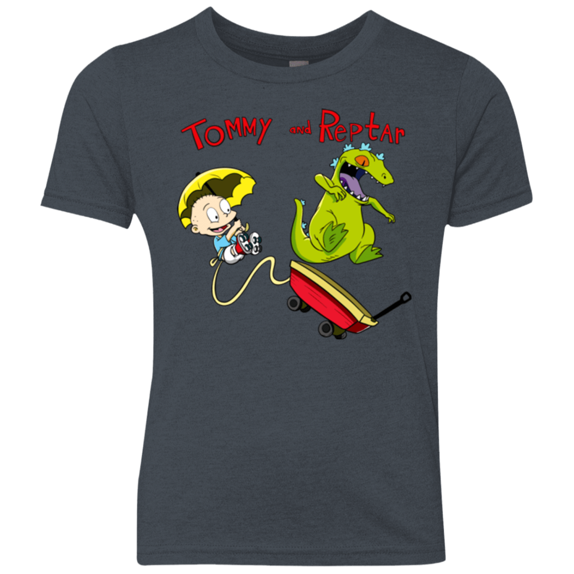 Tommy and Reptar Youth Triblend T-Shirt