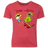 T-Shirts Vintage Red / YXS Tommy and Reptar Youth Triblend T-Shirt