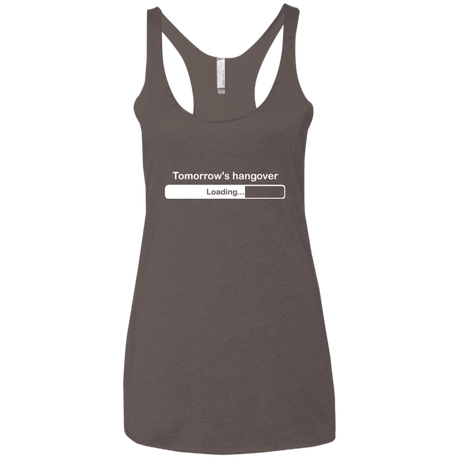 T-Shirts Macchiato / X-Small Tomorrow's hangover Women's Triblend Racerback Tank