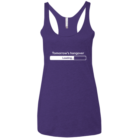 T-Shirts Purple / X-Small Tomorrow's hangover Women's Triblend Racerback Tank