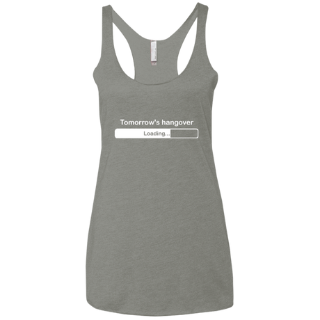 T-Shirts Venetian Grey / X-Small Tomorrow's hangover Women's Triblend Racerback Tank