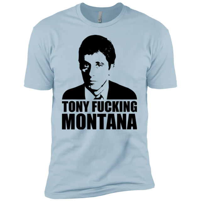 T-Shirts Light Blue / YXS Tony Fucking Montana Boys Premium T-Shirt