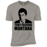 T-Shirts Light Grey / YXS Tony Fucking Montana Boys Premium T-Shirt