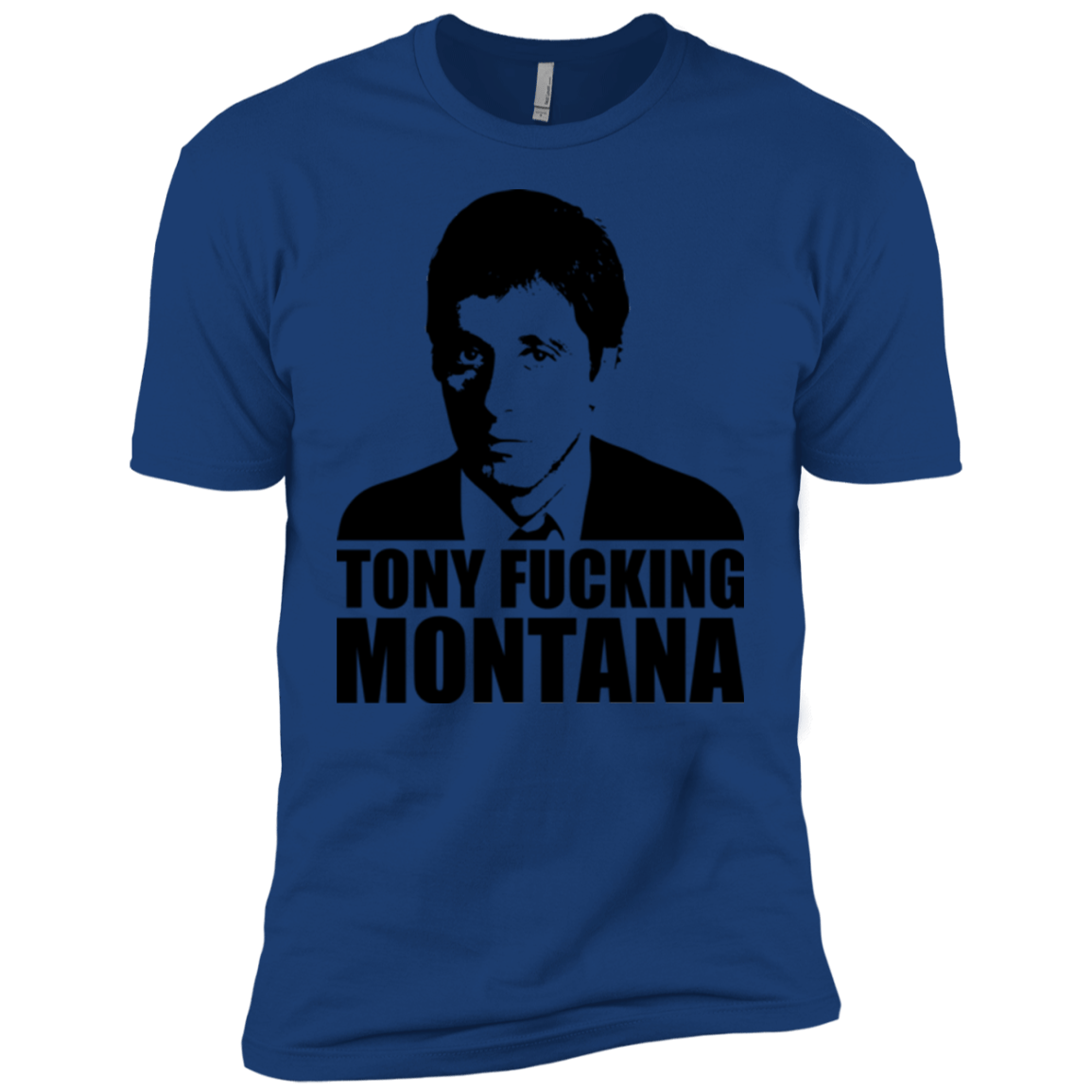 T-Shirts Royal / YXS Tony Fucking Montana Boys Premium T-Shirt