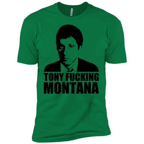T-Shirts Kelly Green / X-Small Tony Fucking Montana Men's Premium T-Shirt