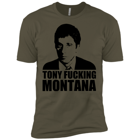 T-Shirts Military Green / X-Small Tony Fucking Montana Men's Premium T-Shirt