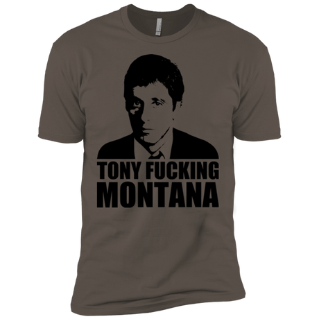 T-Shirts Warm Grey / X-Small Tony Fucking Montana Men's Premium T-Shirt