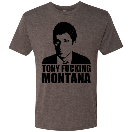 T-Shirts Macchiato / Small Tony Fucking Montana Men's Triblend T-Shirt