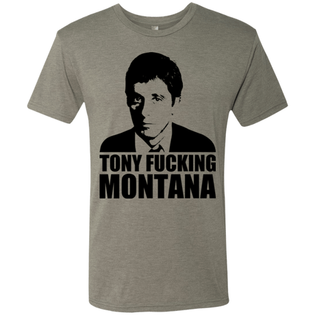 T-Shirts Venetian Grey / Small Tony Fucking Montana Men's Triblend T-Shirt