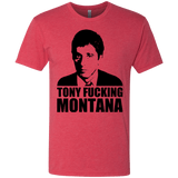 T-Shirts Vintage Red / Small Tony Fucking Montana Men's Triblend T-Shirt
