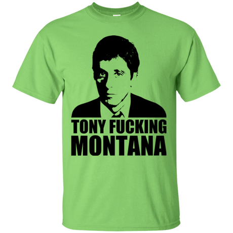 T-Shirts Lime / Small Tony Fucking Montana T-Shirt
