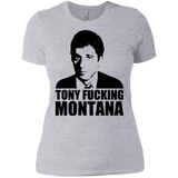T-Shirts Heather Grey / X-Small Tony Fucking Montana Women's Premium T-Shirt