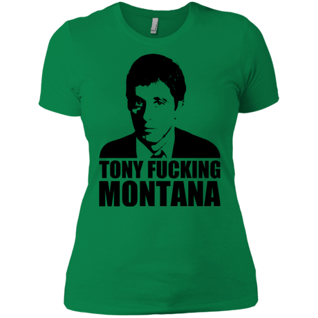 T-Shirts Kelly Green / X-Small Tony Fucking Montana Women's Premium T-Shirt