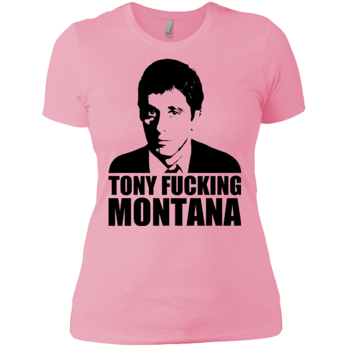 T-Shirts Light Pink / X-Small Tony Fucking Montana Women's Premium T-Shirt