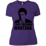 T-Shirts Purple / X-Small Tony Fucking Montana Women's Premium T-Shirt