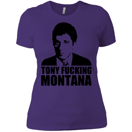 T-Shirts Purple / X-Small Tony Fucking Montana Women's Premium T-Shirt