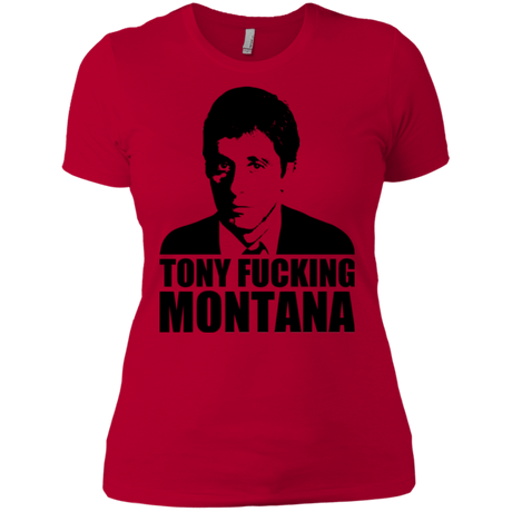 T-Shirts Red / X-Small Tony Fucking Montana Women's Premium T-Shirt