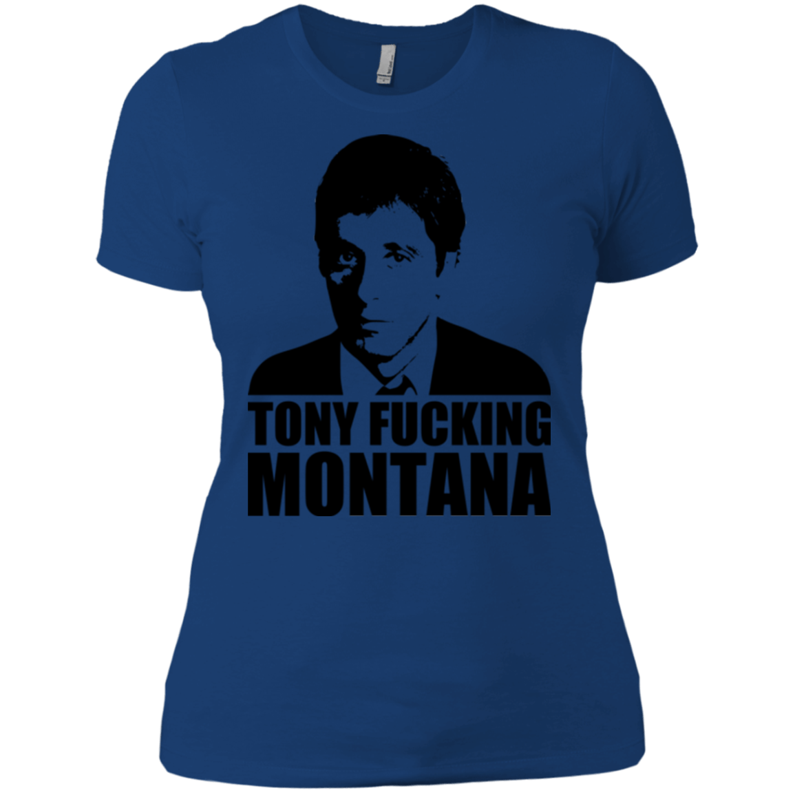 T-Shirts Royal / X-Small Tony Fucking Montana Women's Premium T-Shirt