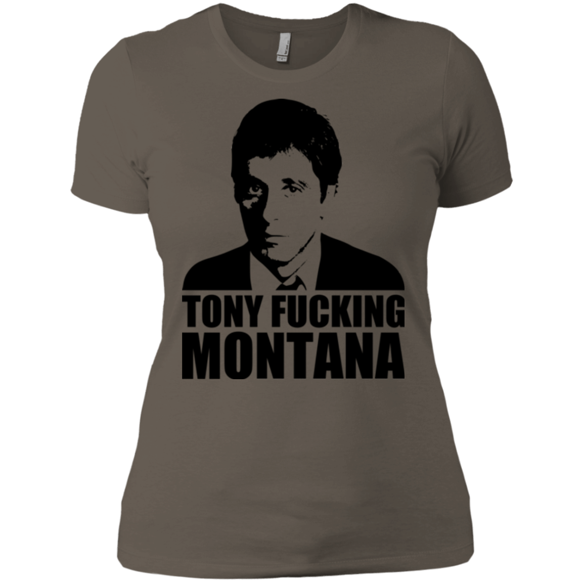 T-Shirts Warm Grey / X-Small Tony Fucking Montana Women's Premium T-Shirt