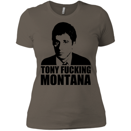 T-Shirts Warm Grey / X-Small Tony Fucking Montana Women's Premium T-Shirt