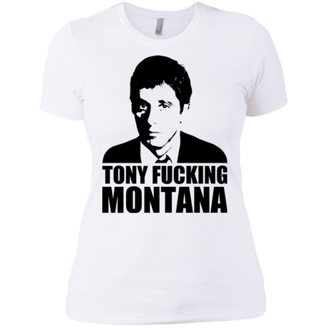 T-Shirts White / X-Small Tony Fucking Montana Women's Premium T-Shirt