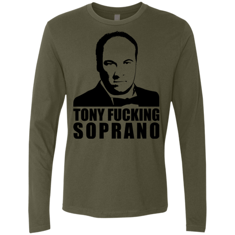 T-Shirts Military Green / Small Tony Fucking Soprano Men's Premium Long Sleeve