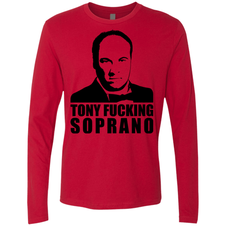 T-Shirts Red / Small Tony Fucking Soprano Men's Premium Long Sleeve