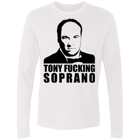 T-Shirts White / Small Tony Fucking Soprano Men's Premium Long Sleeve