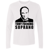 T-Shirts White / Small Tony Fucking Soprano Men's Premium Long Sleeve