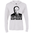 T-Shirts Heather White / X-Small Tony Fucking Soprano Triblend Long Sleeve Hoodie Tee