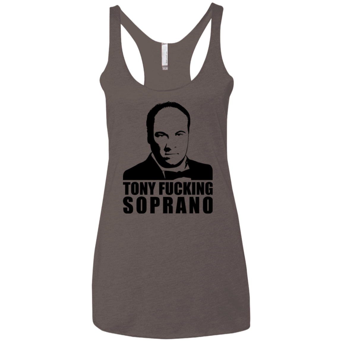 T-Shirts Macchiato / X-Small Tony Fucking Soprano Women's Triblend Racerback Tank